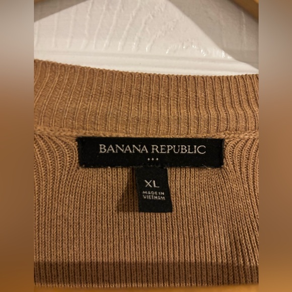 Banana Republic XL Women's Long Brown Open Front Cardigan Duster Minimalist - Picture 3 of 13